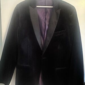 Men’s Black Velvet Blazer